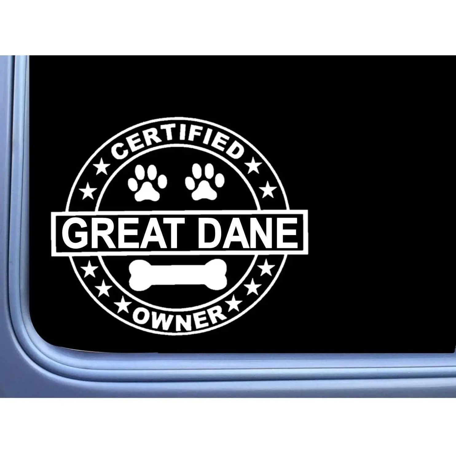 Certified Great Dane L309 Dog Sticker 6" decal