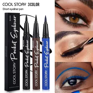 Waterproof Eyeliner Pen, 1 Count Long Lasting Eyeliner, Quick Drying Eyeliner Pen, Professional Daily Makeup Accessories, Cosmetic, Eyeliner For Waterline