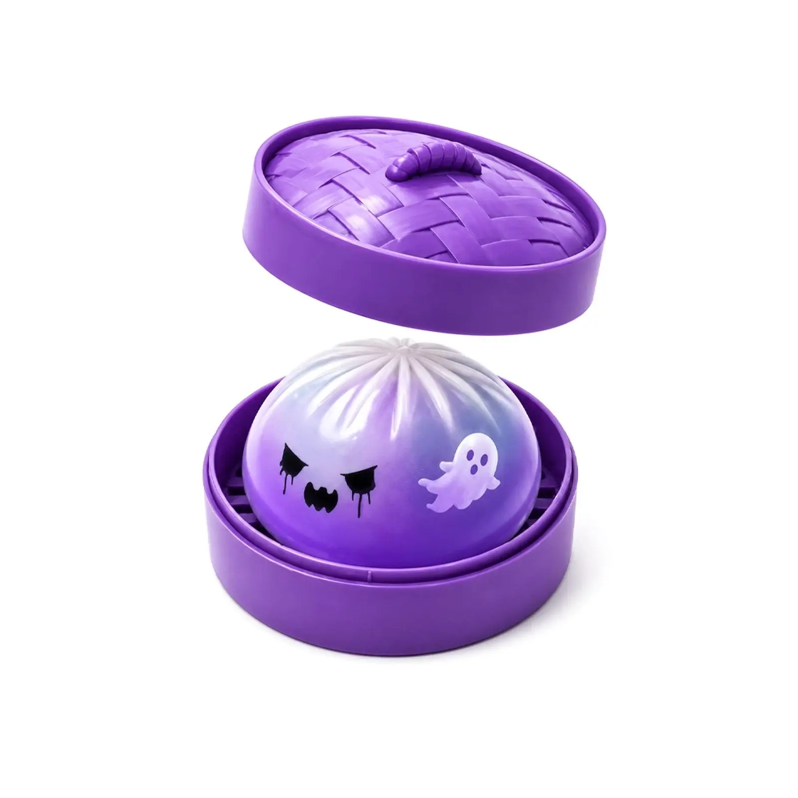 Ghost Baozi Squishy Toy, Halloween-Themed Baozi Squeeze Toy, Cute, Soft & Stretchy Sensory Fidget Toy for Anxiety & Stress Relief, Party Favors & Holiday Gifts