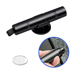 Pionray-2026 Upgraded Safe Hammer Glass Breaker Under Water, Car Hammer Seatbelt Cutter Window Breaker Emergency Escape Tool, Safe hammer Glass Breaker for New Cars(1PC Black)