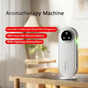 Smart Aroma Diffuser with 3 Modes (Purple/Blue/White) - Wall-Mounted, Rechargeable Battery, USB Powered, 3 Scent Options, Compact Design for Home & Office, Office Fragrance, Modern Decor, Durable Construction