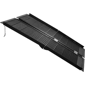 Heavy-Duty Portable Folding Aluminum Wheelchair Ramp - Non-Slip Surface, 800lb Capacity, Easy Access for Home Steps, Doorways, Thresholds, Curbs - Durable Handicap Garden Tool Kit