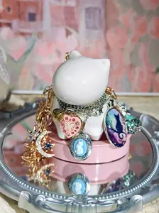 30-Piece Jewelry Jar Set, Modern Coordinated Alloy Metal Accessories for Women's Daily Styling and Content Creation