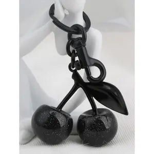 Cherry Design Keychain, Creative Cute Keychain for Car Keys for Women & Men, Fashion Accessories for Daily Use, Trendy All-match & Exquisite Keychain for Birthday Gift