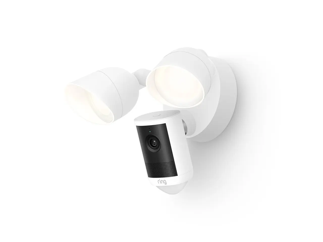 Ring Floodlight Cam 2K (2nd Gen) - Wired Outdoor Security Camera with Retinal 2K Video, 6x Zoom, 2000-Lumen Floodlights, White
