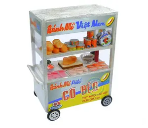 Vietnamese Sandwiches Rolling Cart DIY Kit Mô Hình Sài Gòn Thu Nhỏ-Xe Bánh Mì Việt Nam Bán Rong