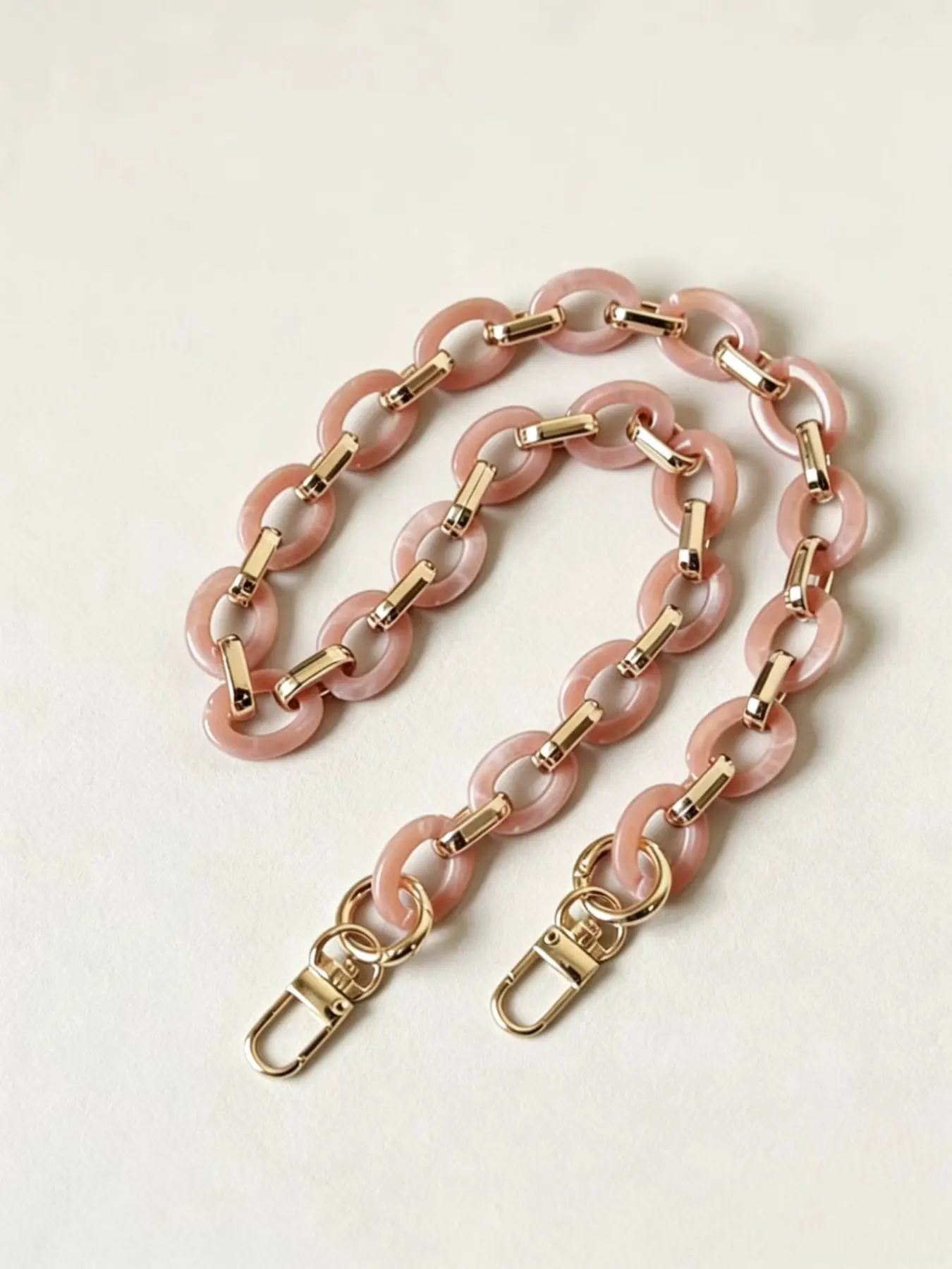 Acrylic Chain for DIY Projects, Metal Shoulder Strap Chain, Handbag Strap, Bag Chain, Purse Chain, Versatile Usage, All Seasons, Casual Style