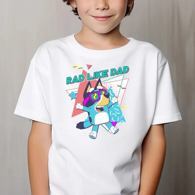 Bluey rad like dad, Bluey  Family Matching Shirt