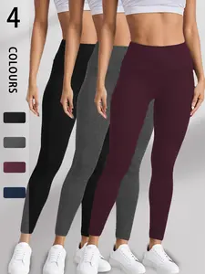 3 Pack Super Soft for Women, High Waisted Tummy Control, No See Through, Workout Yoga Running Pants, All Seasons, Athleisure Fitness Leggings