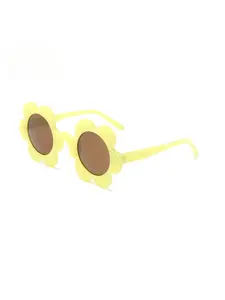 Metal Hinge Flower Sunglasses for Women Sunflower Design 6 Petal Cute Street Style UV Protection Fashion Eyewear