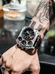 Men's Analog Quartz Watch, Mineral Glass Dial, Clasp Closure, All-Season Wear, Ideal for Casual Style & Gifts