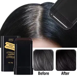 Portable Hair Dye Stick with Brush, Three Color Designs, Natural Look, Quick Coverage, Cover Gray Hair, Fashionable Styling Tool, Balayage highlight, Root Touch Up