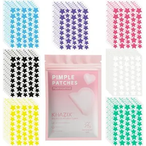 Heart-Shaped Hydrogel Acne Patches, Waterproof Breathable Non-Irritating, Star Heart Concealer Stickers for Daily Face Care & Makeup Prep