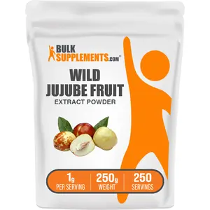BulkSupplements - Wild Jujube Extract Powder - Antioxidant - Liver Health - Healthcare Vitamin - 100g-1kg -1g per Serving
