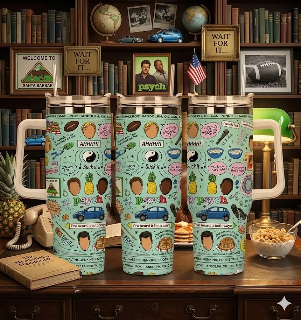 Psych Tv Show 40 Oz Tumbler, Gift For Fans
