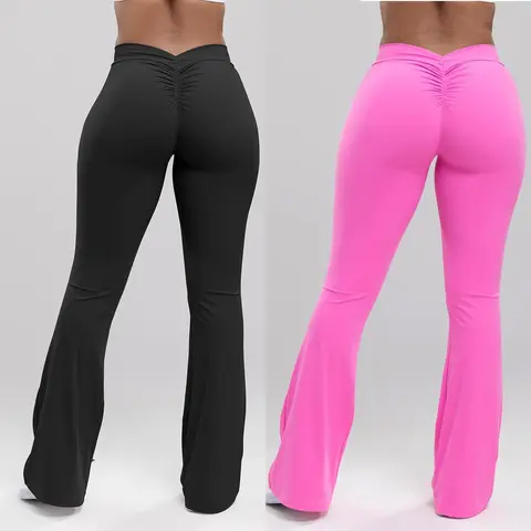 Women's Buttery Soft High Waisted Sportswear Leggings - Deep V-Back Scrunch Booty Lifting Spandex Athletic Bottoms, Body Sculpt Yoga Pants for Women, Gym Workout Apparel for Biking, All-Season Sports Bottoms