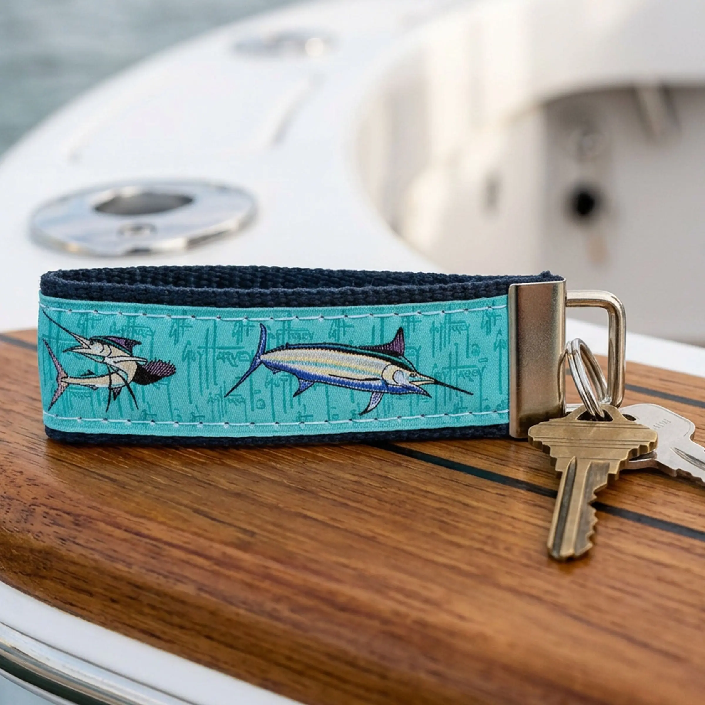 Guy Harvey Billfish Collage Key Ring Guy Harvey Billfish Collage Key Ring