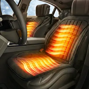 Ultra-Soft Heated Seat Cushion for Car & Truck 3 Heat Settings Fast Warming Pad with Anti-Slip Back All-Season Comfort for Long Drives 12V Smart Control Secure Fit Gift-Ready