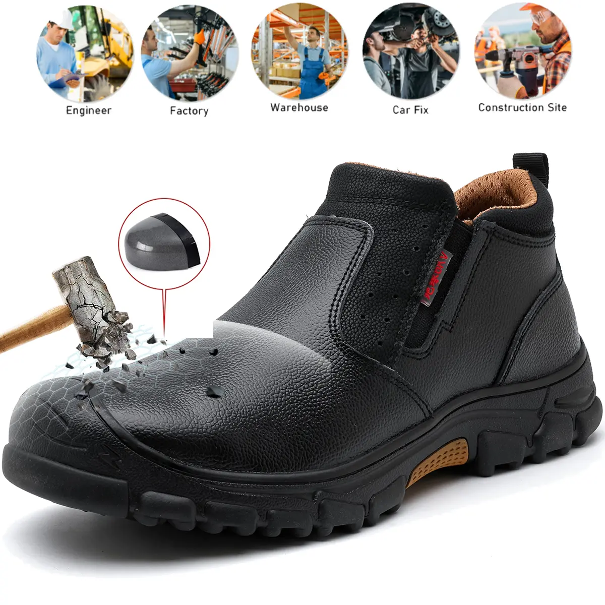Men Work Shoes light Sneakers Composite Toe Safety Shoes Anti-Puncture Indestructible Shoes Welders Safety Boots Protective Boots construction shoes