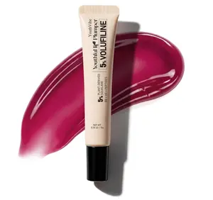 YouthVibe 5% Volufiline Lip Serum & Gloss, Hydrating Lip Care with Shea Butter, Collagen, Peptide & PDRN - Fuller-Looking Lips Over Time, No Burning or Tingling, Non-Sticky Essence - Berry Blush