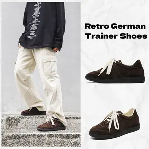 Retro Trainer Sneakers Unisex Casual Flat Shoes Classic Everyday Sneakers Closed Toe Runner