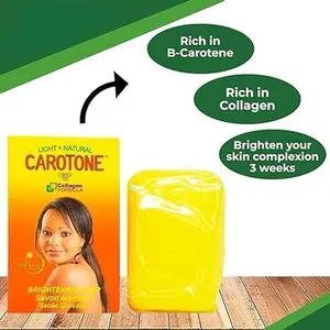 Carotone Brightening Soap, Original Collagen Formula Brightening Soap, 190g