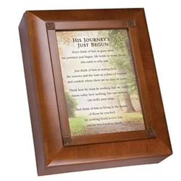 Dicksons 613Rb Wood Grain Memorial Storage Box - Bereavement Loss Support Organizer with Heartfelt Poem for Artwork, Photo Memory Keeping (Home Supplies, Home Organizers, Storage Boxes & Bins)