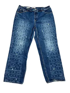Jeans Boyfriend By Universal Thread In Blue Denim, Size:16