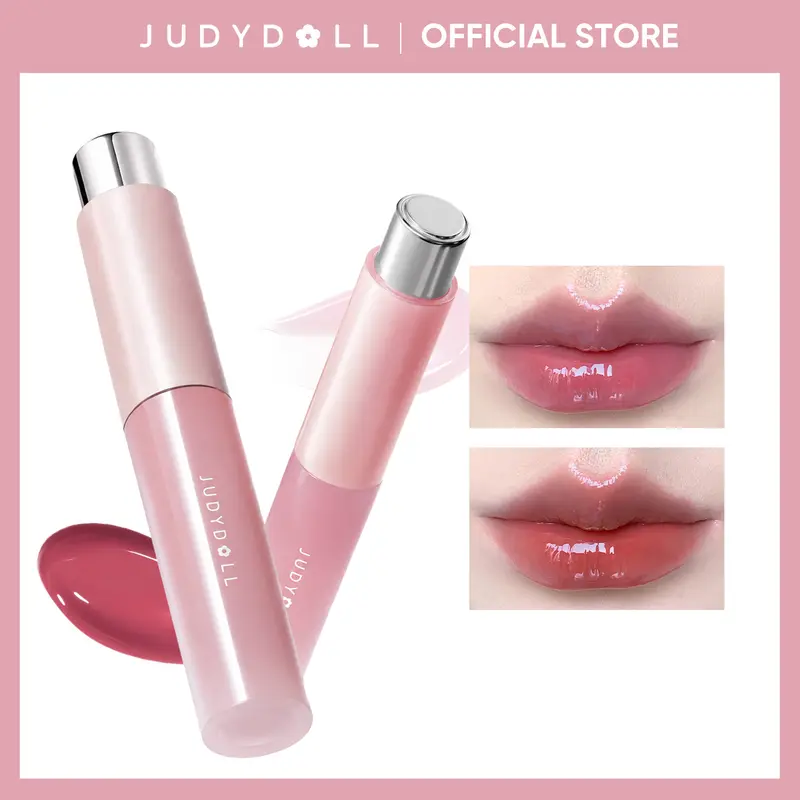 [Any 4 items] JUDYDOLL Hydrating Lip Oil, Glossy Moisturizing Lip Gloss, Lightweight Non-Sticky Lipstick Oil, High Shine Lip Makeup, Nourishing & Smoothing, Crystal Clear Gloss Finish, Soft Moisture Care, Daily Lip Cosmetic, Beginner Friendly Makeup