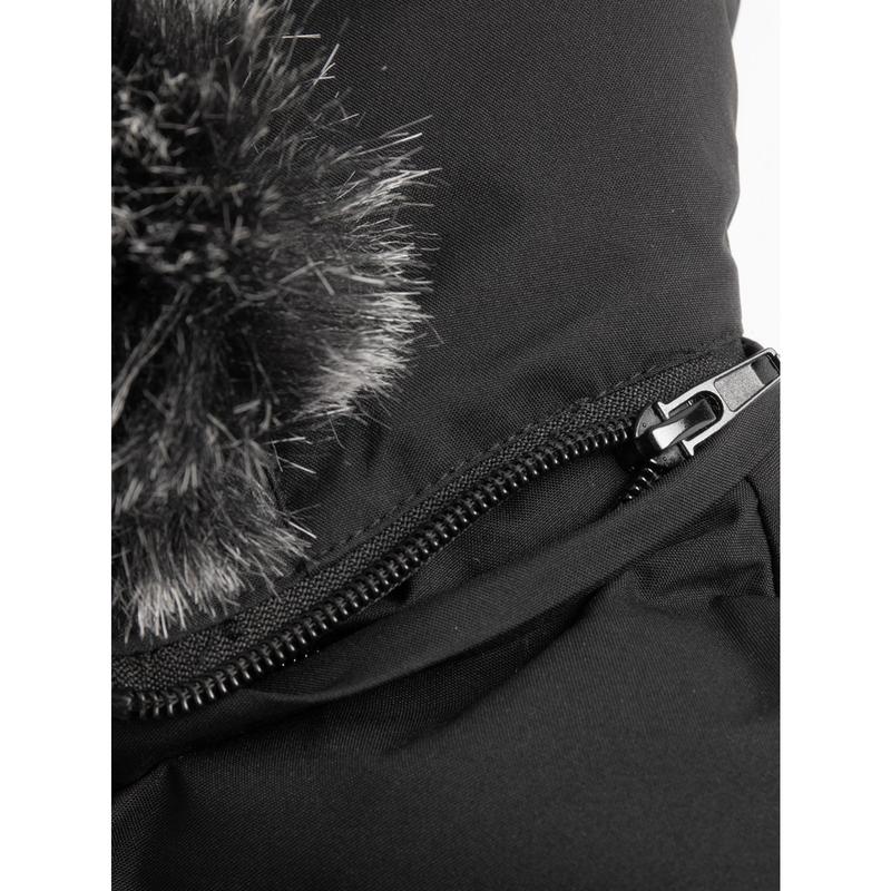 Men's Heavy-Duty Winter Coat with Detachable Fur-Like Hood & Collar - Long Jacket, Large Pockets, -Filled Cold-Weather Outerwear for Skiing, Commuting - Hand Washable (No-Stretch)