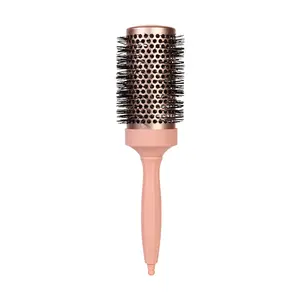 Round Hair Roller Comb Curling Brush for Curling and Drying, High Heat Resistant Nylon Teeth, Abs Handle, Suitable for Long Hair Curls, Women's Comb