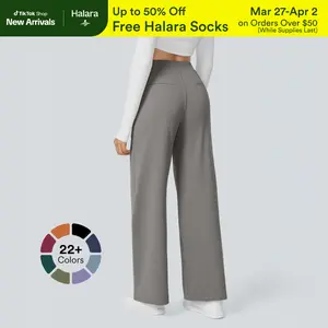 Halara Flex DayStretch High Waisted Pocket Straight Leg Work Pants#TikTokShopSpringGlowUp