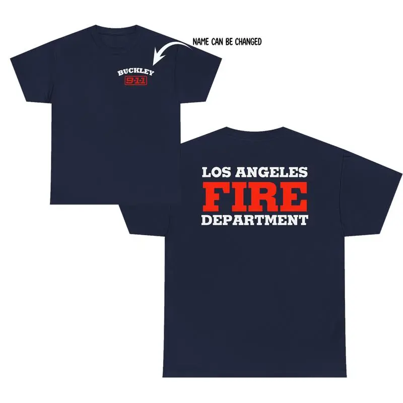9-1-1 LAFD T-Shirt/Hoodie/Sweatshirt, Unisex, Firefighter Fan Apparel, Gift for TV Show & Movie Lovers Fit Casual Fabric Cotton Comfort Breathable