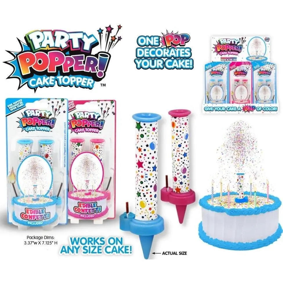 Party Popper Cake Topper