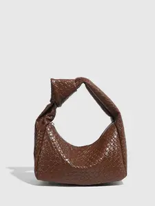 Women's Fashionable Crocodile Embossed Half Moon Bag, Casual Versatile Hobo Shoulder Bag for Daily Used, Trendy All-match Commuter Bag