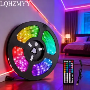 Lohzmyy RGB LED Strip Light with 44 Key Remote Control, Multi-Mode Dimming, Music Sync, USB Powered, Indoor Use, Ideal for PC TV Bedroom, Led Rgb Lights, Dimmable Led Lights, Adjustable Rgb Lighting