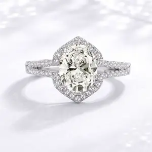 Josie Moissanite Ring S925 0.5/1.0/2.0 CT - Oval Cut - Lore Jewelry