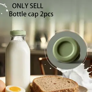2pcs  Safe and Reliable 48mm Milk Bottle Caps Perfect Replacement for Your Old Lids