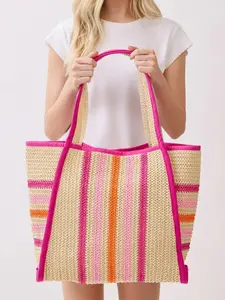 Jennifer Pink Beach Tote Bag