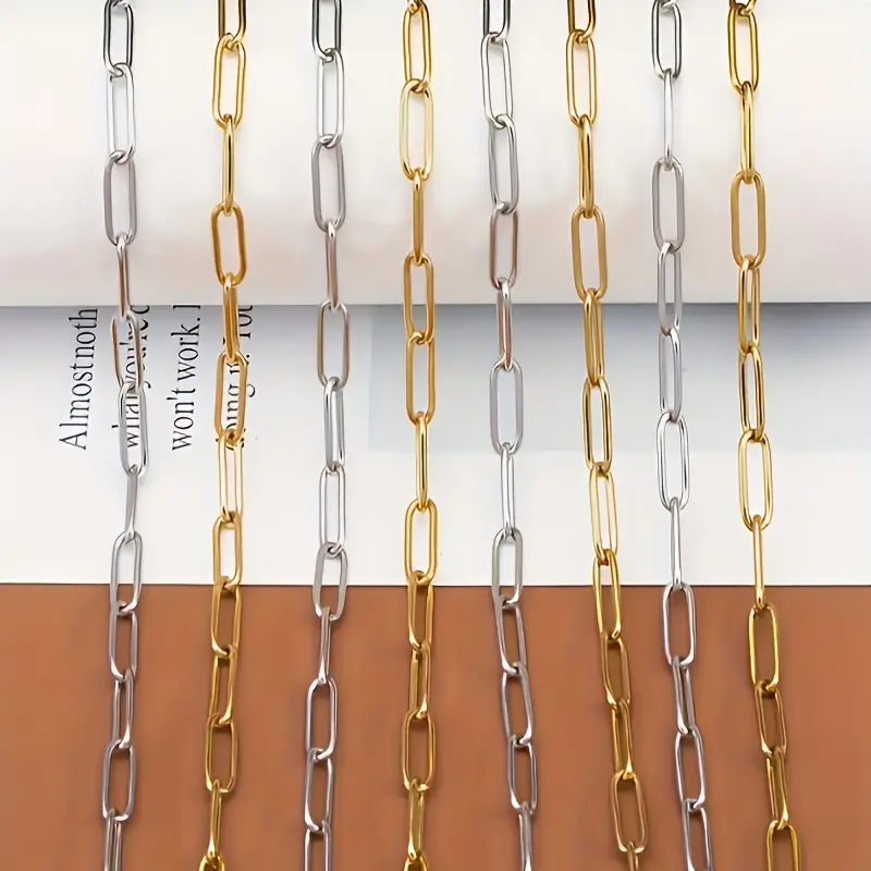Vintage Metal Lobster Buckle Extended Chain Necklaces - 4/6pcs, 45cm+5cm, DIY Beading & Jewelry Making Supplies, for Adults, Casual Wear, Mother's Day Gifting