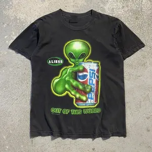 Vintage Alien Pepsi Soda Retro Graphic Unisex T-Shirt S-5XL
