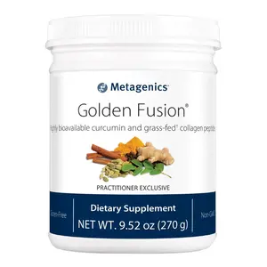 Metagenics Golden Fusion - CurQfen Curcumin with Grass-Fed Collagen Peptides - Supports Joint, Tissue, Normal Inflammatory Response & Digestive Health - Non-GMO, Gluten-Free Powder - 30 Servings