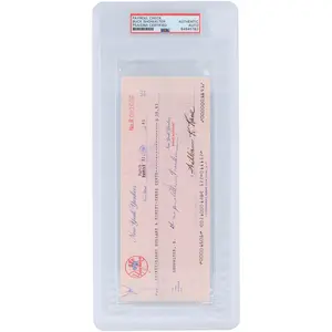 Buck Showalter New York Yankees Autographed Check from March 21, 1981 - PSA 84845782 - Fanatics Authentic Certified