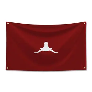 OU Texas Horns Down Football Dorm Flag For Bedroom, Lightweight Tapestry