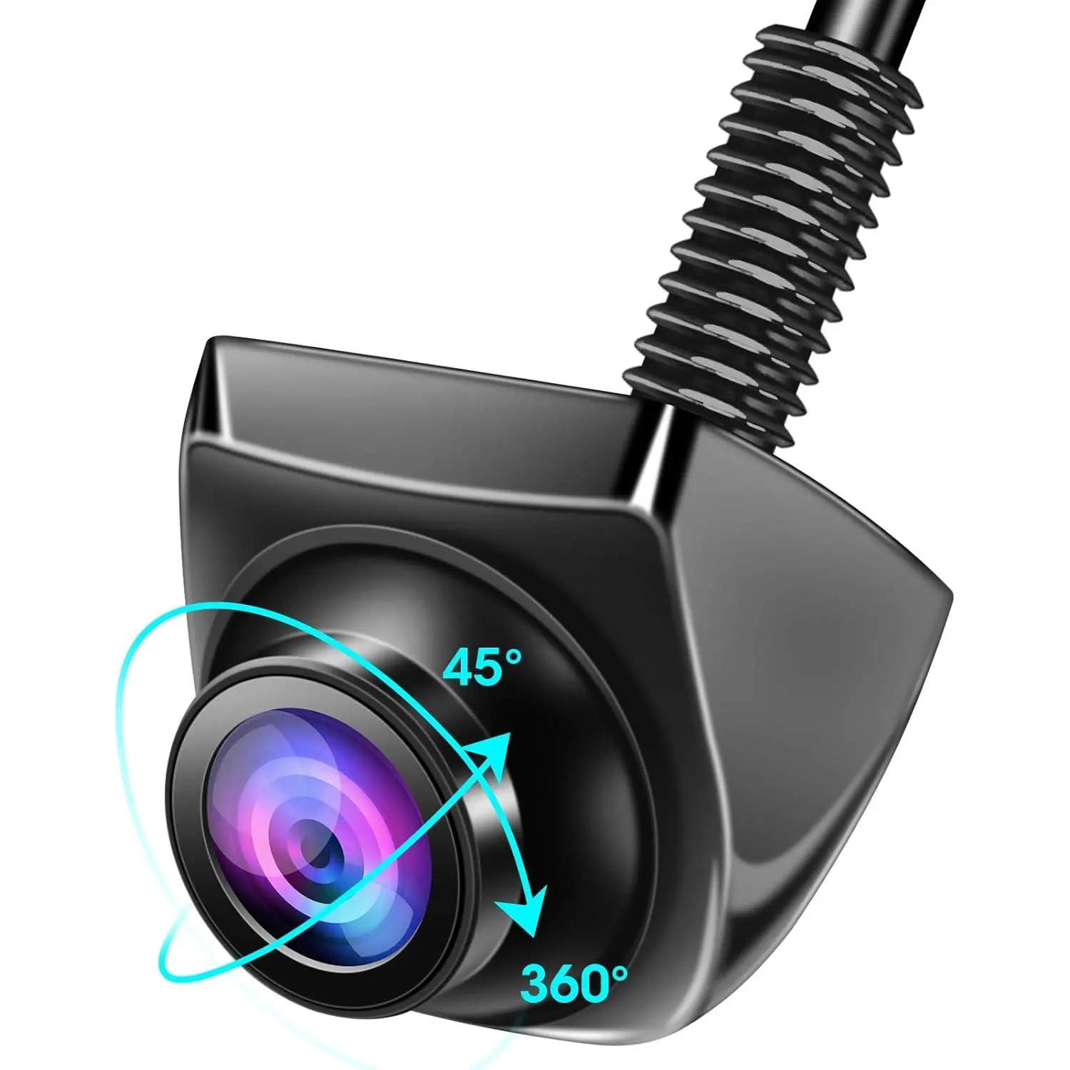 ?360?Rotatable? AHD 1080P Backup Camera for    Up Camera for  RV Front Rear View Reverse Camera Super Night Vision IP69K  Parking Assist Universal 170? Wide Angle12V-24V