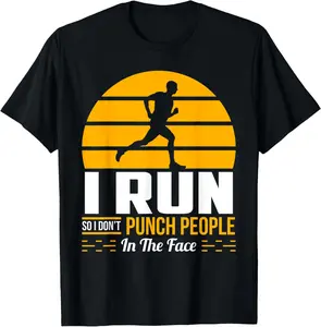 Funny 100% Cotton Running Marathon Sports Sarcasm Gift Tee
