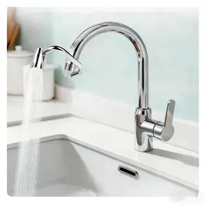 1080° Rotatable Faucet Aerator Extension – 2 Modes Universal Splash Reduction for Kitchen & Bathroom Sink 1 Pack