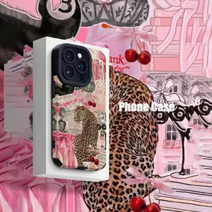 Abstract Leopard Print Shockproof Protector Ultra-Thin Phone Case for iPhone 16/15/14/13/12/11/plus/pro Max, Dust-Proof & Stylish Gift Idea