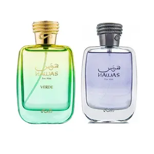 Rasasi | Hawas | Him + Verde | Eau De Parfum | Unisex Fragrance | 100 ML - 3.4 Fl oz | Cinnamon - Lemon & Patchouli Fragrances