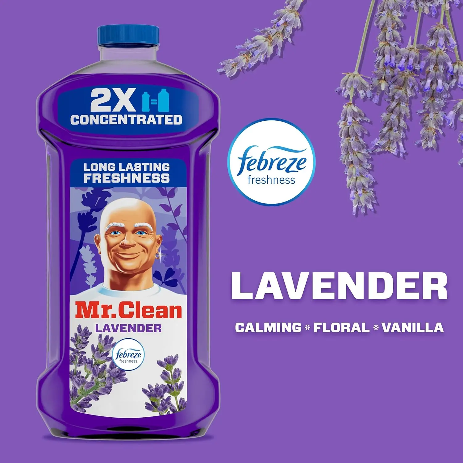 All Purpose Cleaner, Floor Cleaner for Mopping Home, Bathroom, & Kitchen, Cleaning Liquid for Mop & Bucket, Cleaning Supplies, Multi-Surface Dilutable, Lavender – FASTSHIPPING